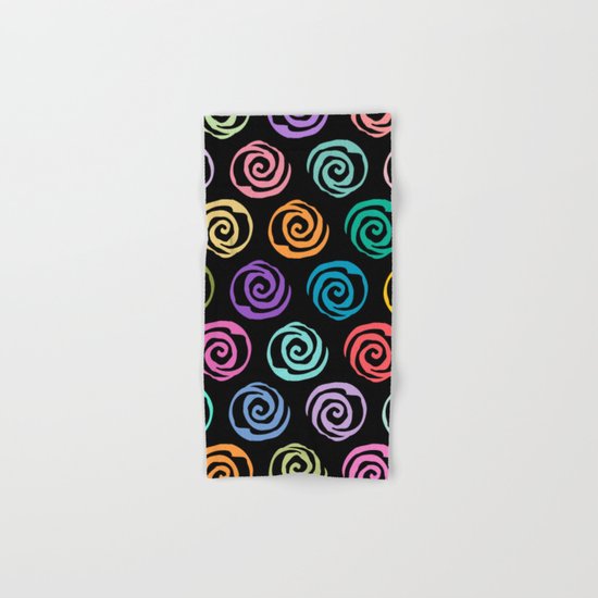 Circles Abstract Seamless Pattern 2 Hand & Bath Towel