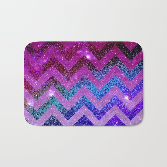 Galaxy Chevron Bath Mat