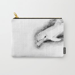 white dolphin Carry-All Pouch