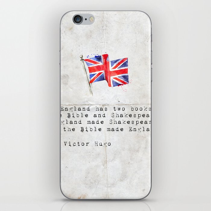 Victor Hugo “England has two books, the Bible and Shakespeare." iPhone Skin