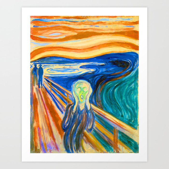 Edvard Munch The Scream 1910 Art Print
