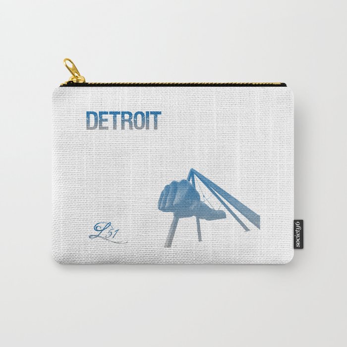 Cities Of America: Detroit Carry-All Pouch