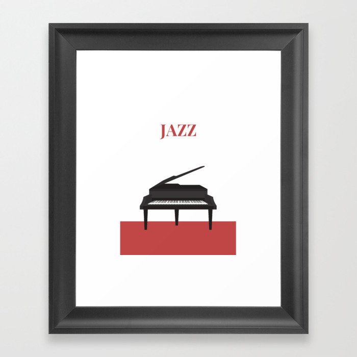 Piano Jazz Framed Art Print