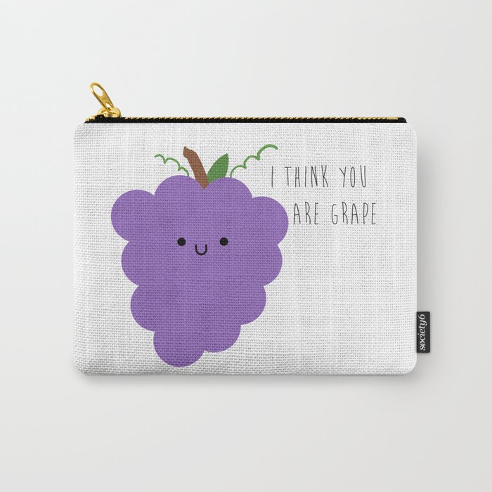 Funny Thing Called Love Collection - Grape Carry-All Pouch