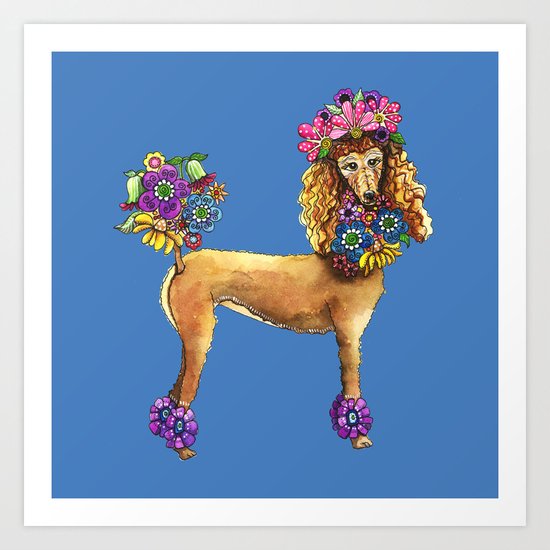 Poodle Dee Doo Two Art Print