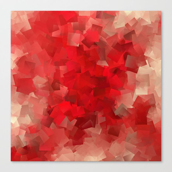 red modern pattern Canvas Print