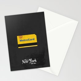 This is New York for me. "Metrocard" Stationery Cards