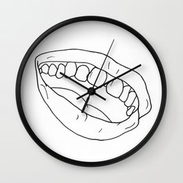 Gap Tooth Grin Wall Clock