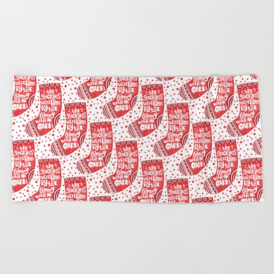 THE WORST CHRISTMAS EVER Beach Towel