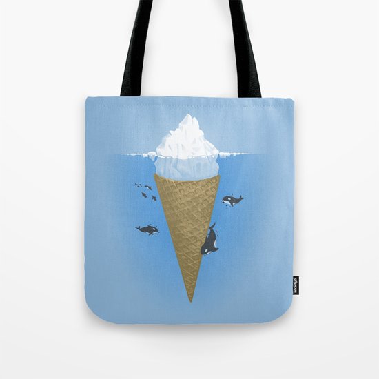 Hidden part of icebergs Tote Bag