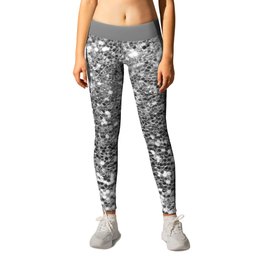 Chic faux silver abstract sequins glitter modern pattern Leggings | Trendy, Sequinspattern, Fashion, Silversequins, Abstractpattern, Sequins, Glitterpattern, Glamour, Luxury, Painting 
