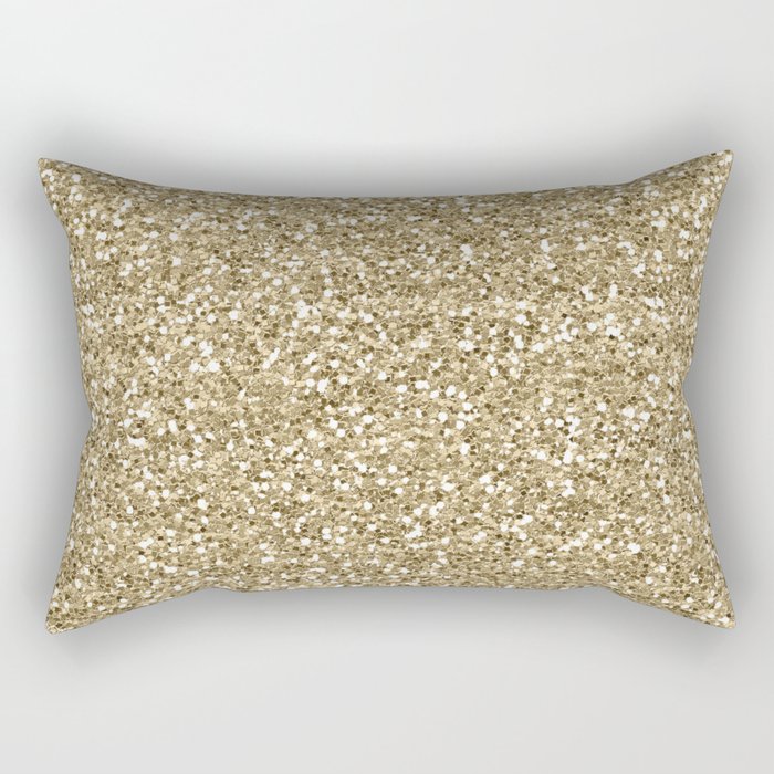 Glitter - Gold 1. Rectangular Pillow