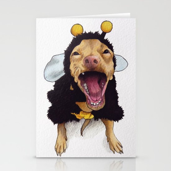 Chihuahua in bee costume - Tuna Stationery Cards