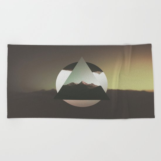 Digital world Beach Towel