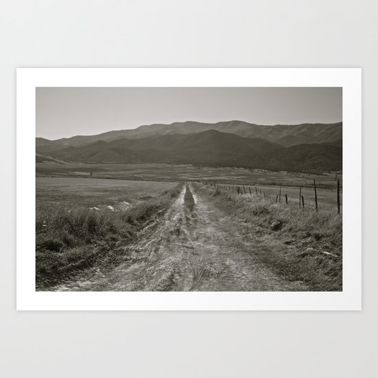 Utah Road Art Print