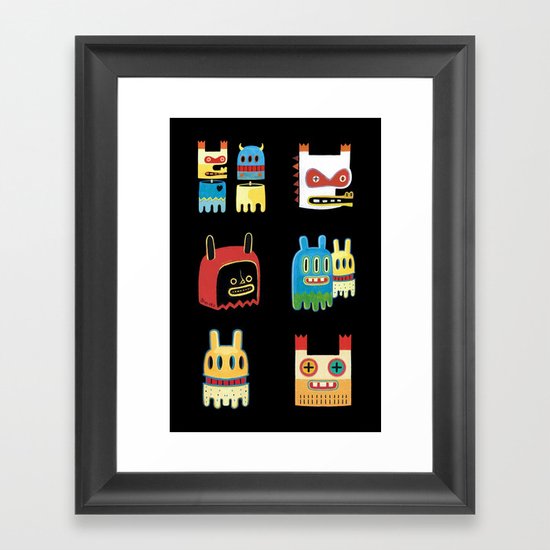 Head hunter casting n°4 Framed Art Print