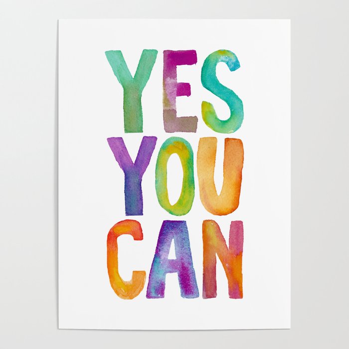 Yes You Can Poster