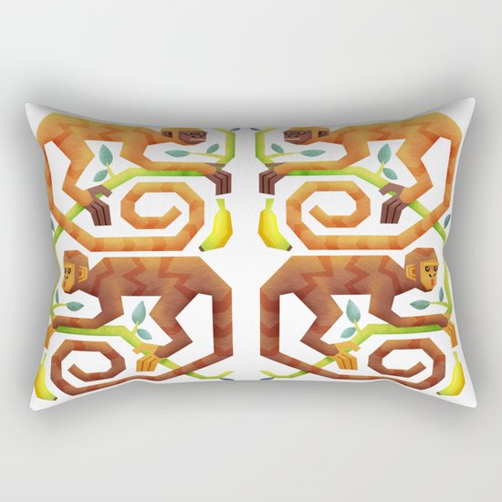 Monkeys Rectangular Pillow