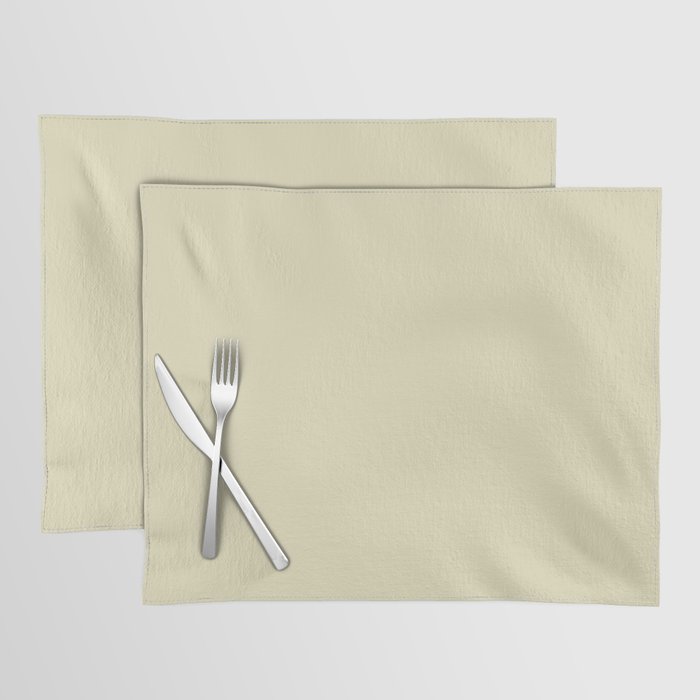 Simple Perfect Almond Yellow 4446 Placemat