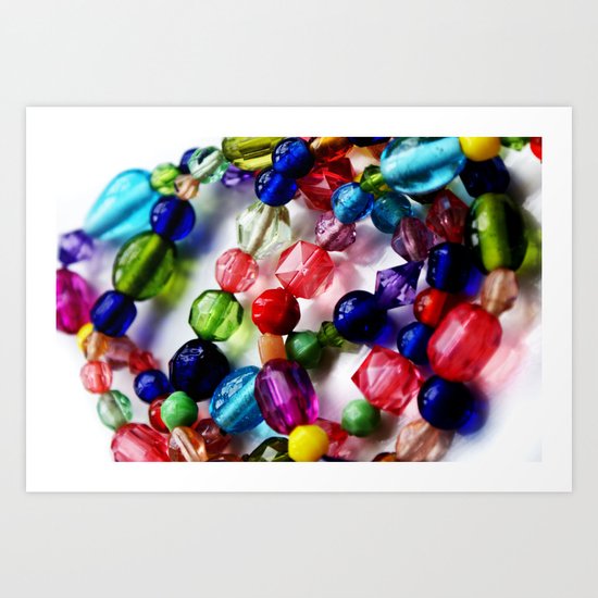 Beaded Bracelets Art Print