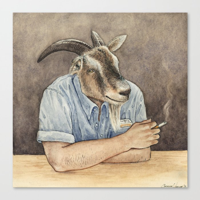 Goat Dad II Canvas Print