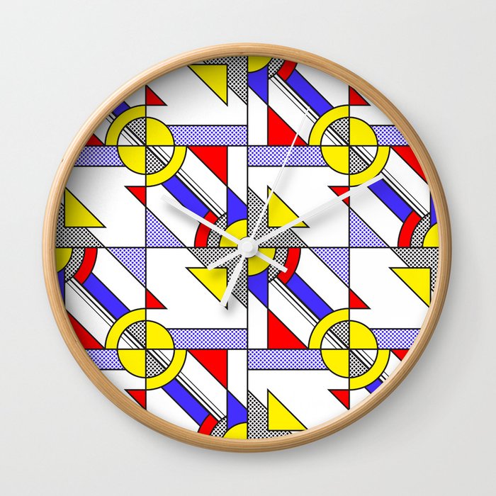 Pop Art Pattern Wall Clock