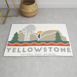 Yellowstone National Park Area & Throw Rug