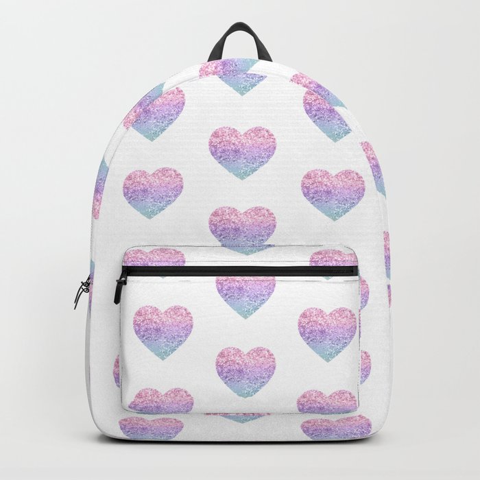 Unicorn Girls Glitter Heart 1 Faux Glitter shiny pastel