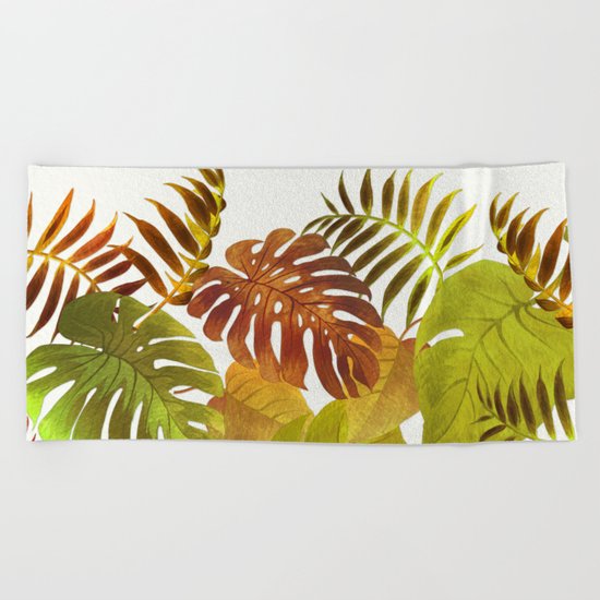 My Tropical Garden 19 Beach Towel