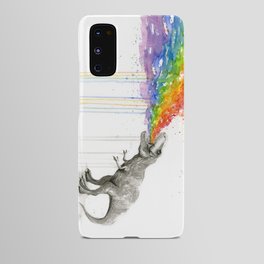 T-Rex Dinosaur Rainbow Puke Taste the Rainbow Watercolor Android Case