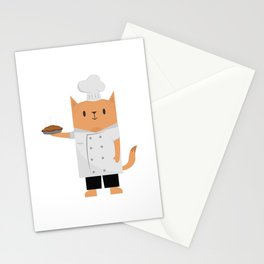 Chef Cat, Cooking Cat Stationery Cards