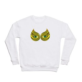 Gold Mask Green Eyes Crewneck Sweatshirt