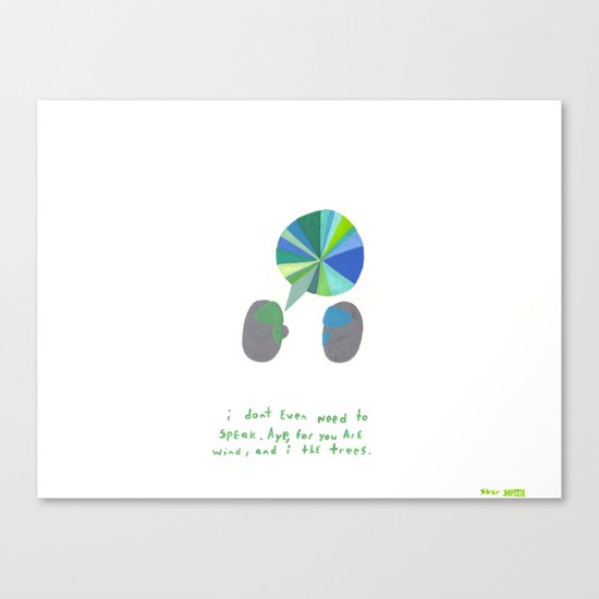 you are the wind, etc. Canvas Print