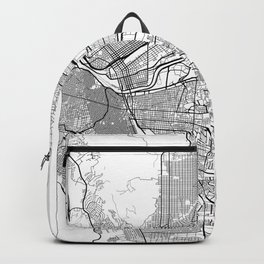El Paso Map White Backpack