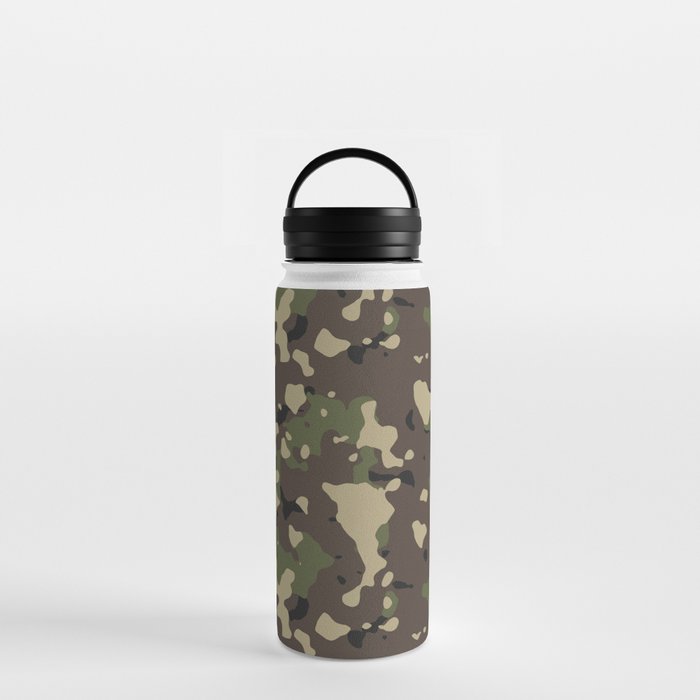 Military Olive Camouflage Water Bottle