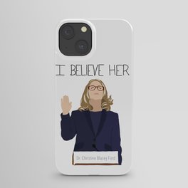I Believe Her Minimalist iPhone Case