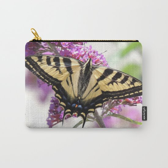 Western Tiger Swallowtail on the Neighbor's Butterfly Bush Carry-All Pouch