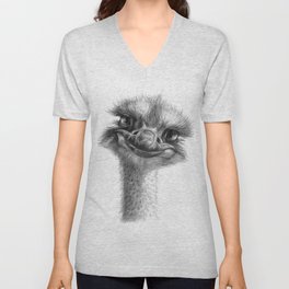 Hello-you ostrich sk130 V Neck T Shirt
