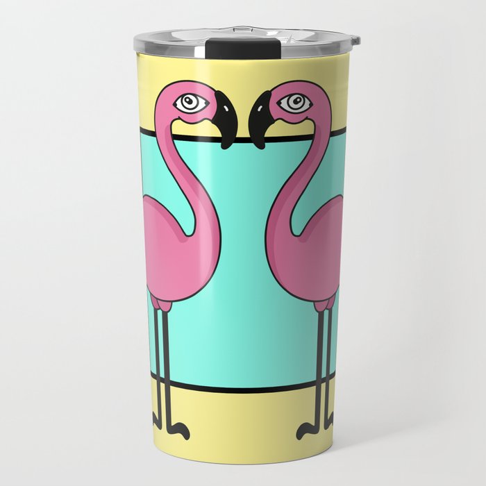 Flamingo's love Travel Mug
