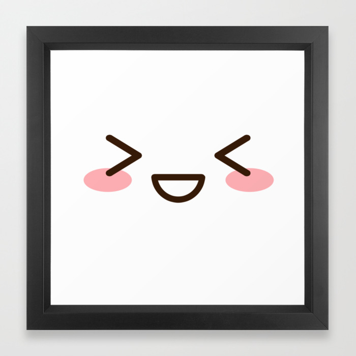 Cute Anime Japanese Emoji Emoticon Excited Face Framed Art Print By Poser Boy Society6 Express your excitement with these excited japanese emoticons. cute anime japanese emoji emoticon excited face framed art print by poser boy