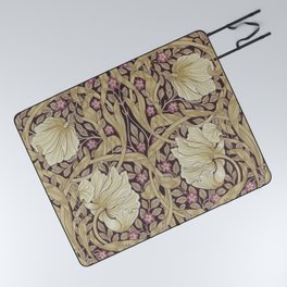William Morris Vintage Pimpernel Fig & Sisal Picnic Blanket