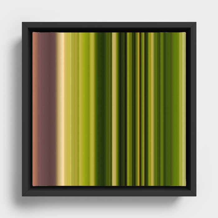 Scanline | Moss 400 Framed Canvas