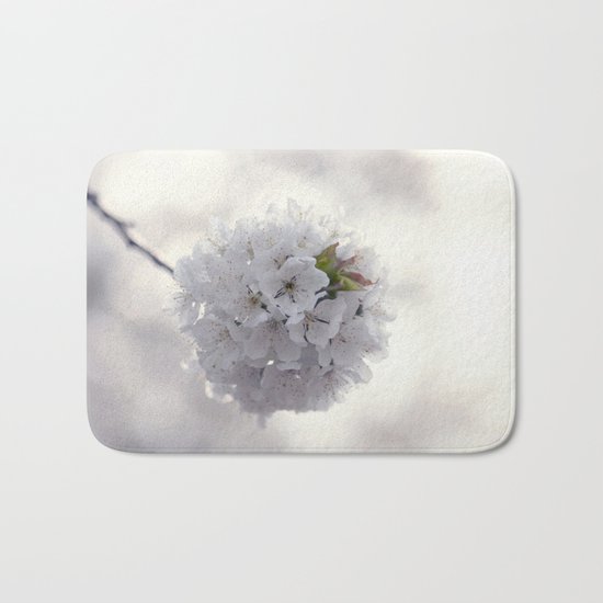 Cherry blossoms in Love - Cherryblossom Flowers Floral Bath Mat
