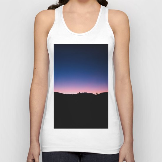 Pink blue sky Unisex Tank Top