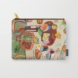 WINE BREAK Carry-All Pouch | Fruit, Dinner, Citrus, Wine, Cheese, Garden, Curated, Drawing, Dolcevita, Matisse 