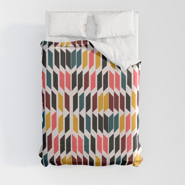 Geometric vision Duvet Cover