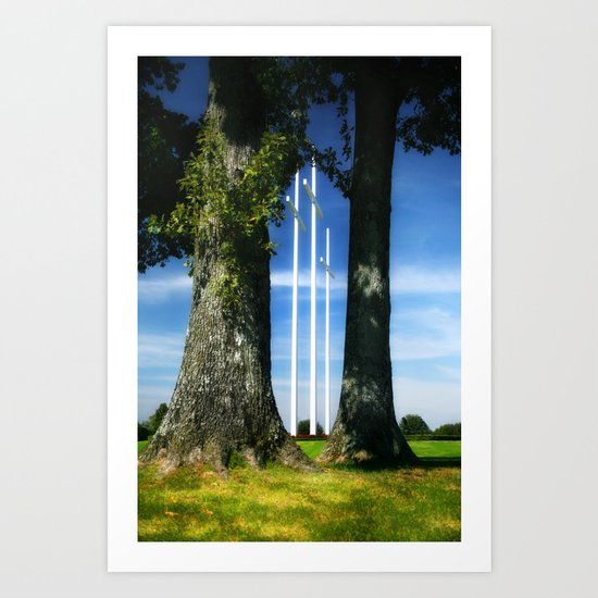 Through the Trees Art Print