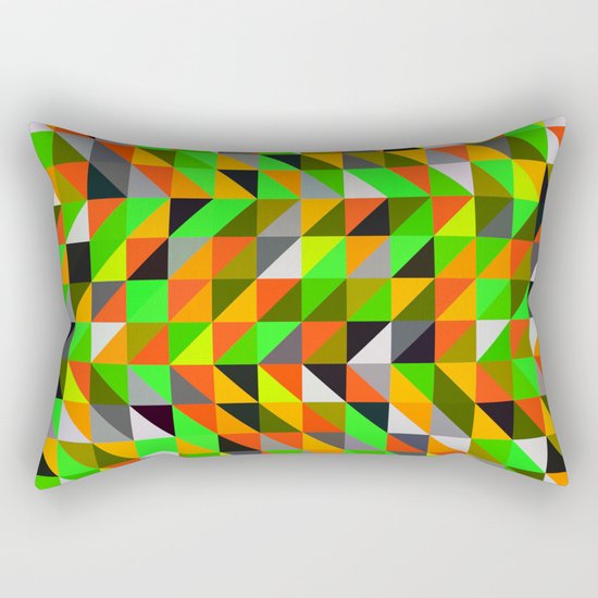 twerl triangles Rectangular Pillow