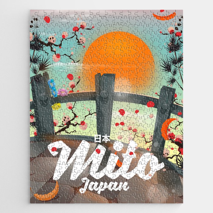 Mito Japan travel poster Jigsaw Puzzle