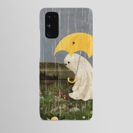 Making Friends Android Case | Ghost, Moss, Rain, Mushrooms, Digital, Painting, Goblincore, Weather, Snails, Nature 
